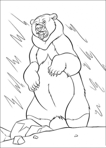 The Bear  coloring page image