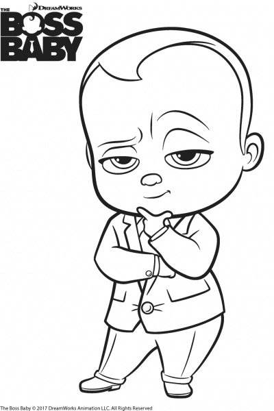 The Boss Baby Templeton coloring page image