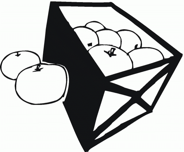 The Box of Oranges coloring page image