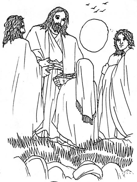 The Bread of Life – John 6 coloring page image