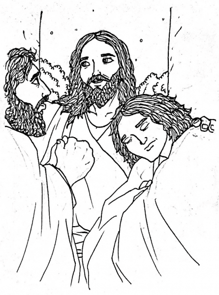 The Consoler – John 14 coloring page image