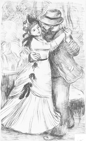 The Country Dance coloring page image