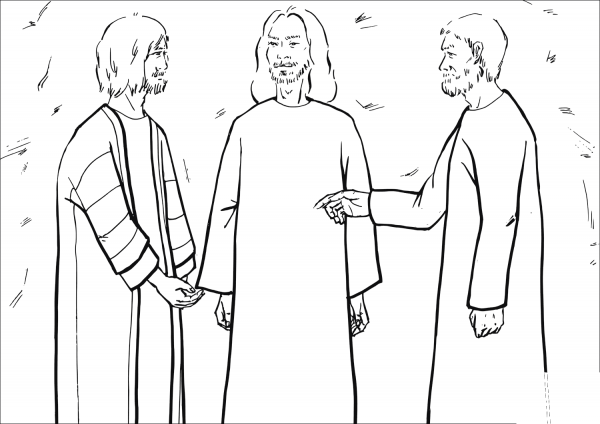 The Disciples Asked Jesus Why Elijah Must Come First coloring page image