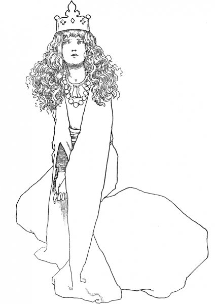 The Emperor’s Daughter coloring page image