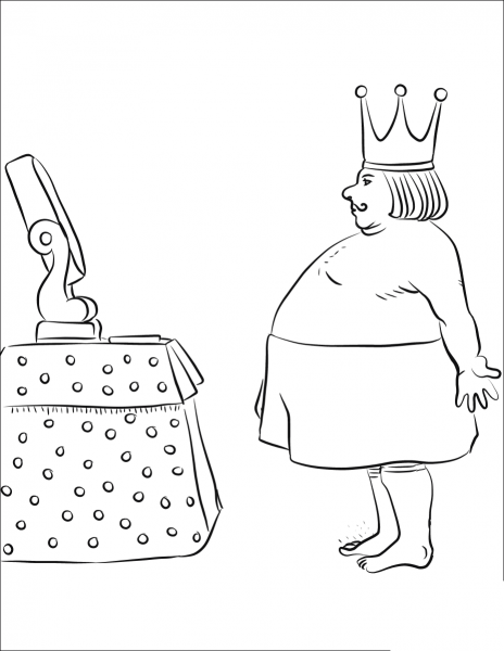 The Emperor’s New Clothes coloring page image