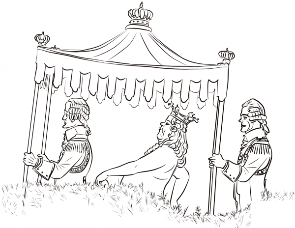 The Emperor’s New Clothes coloring page image