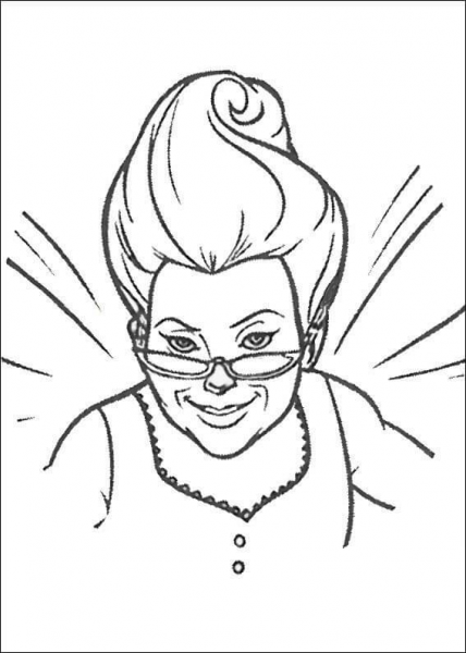 The Fairy Godmother coloring page image