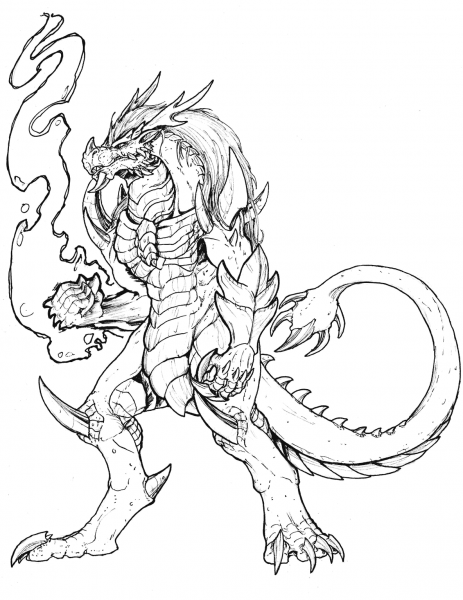 The Forgotten Warrior coloring page image