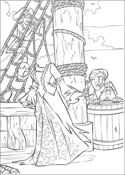 The Ghost  coloring page image