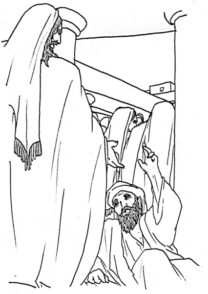 The Great Physician – John 5 coloring page image