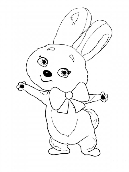 The Hare Sochi 2014 Mascot coloring page image