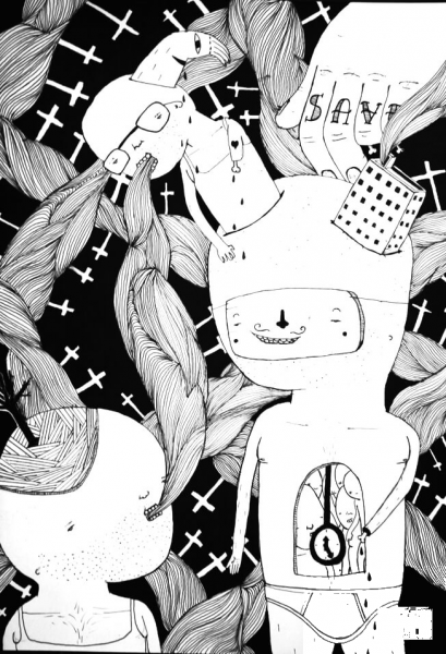 The Higher You are the Harder You Fall coloring page image
