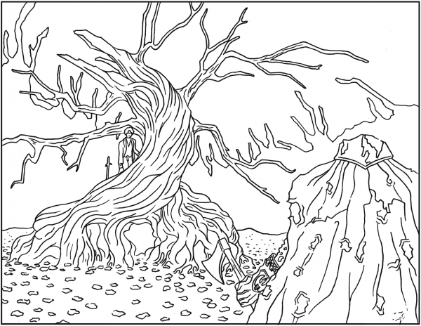 The Legend of Sleepy Hollow coloring page image