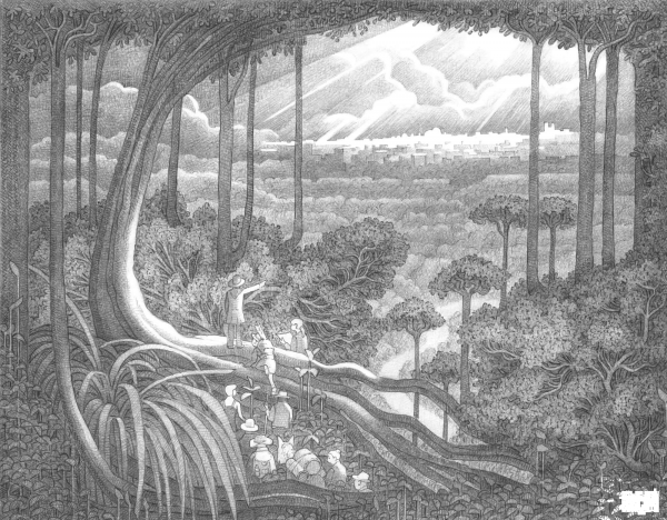 The Lost City coloring page image