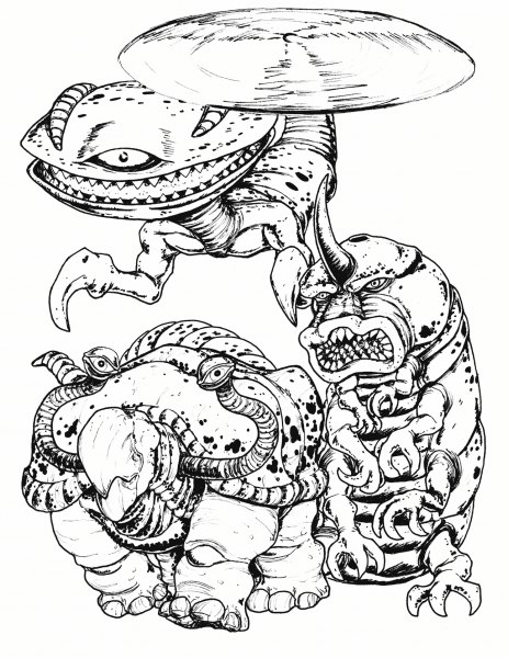 The Mega Monsters coloring page image