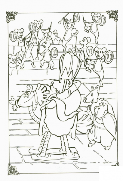 The Mouse King coloring page image