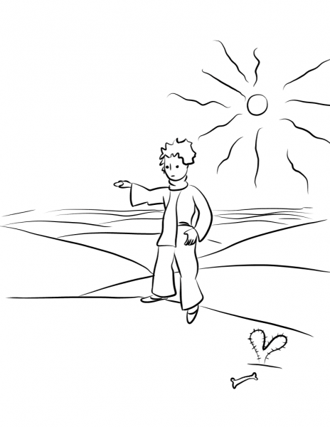 The Narrator Discusses the Earths Lamplighters coloring page image