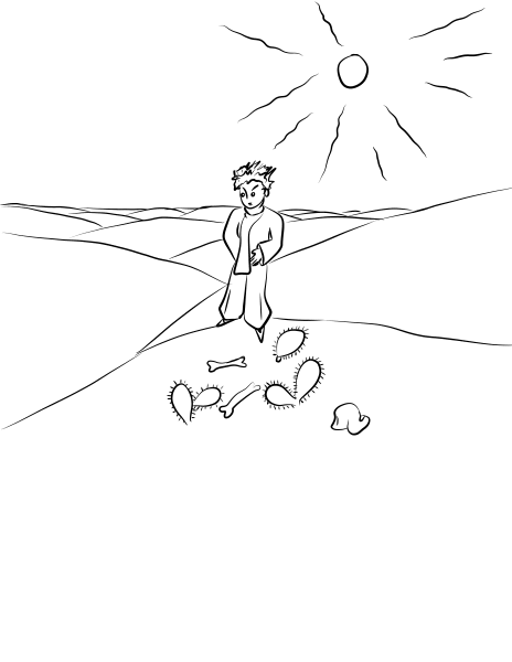 The Narrator Discusses the Earths Lamplighters  coloring page image