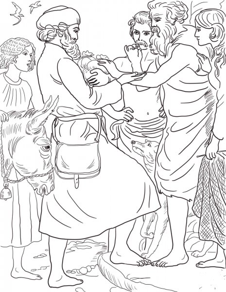 The Pearl of Great Price coloring page image