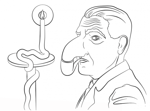 The Philosopher’s Lamp coloring page image
