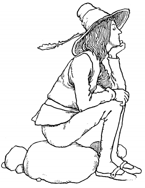 The Prince as Imperial Pig Tender coloring page image