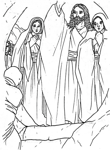 The Prince of Life – John 11 coloring page image