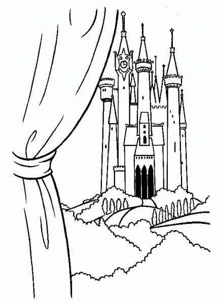 The Princeâs Castle coloring page image