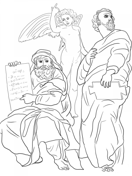 The Prophets Hosea and Jonah coloring page image
