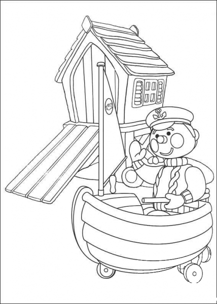 The sailor coloring page image