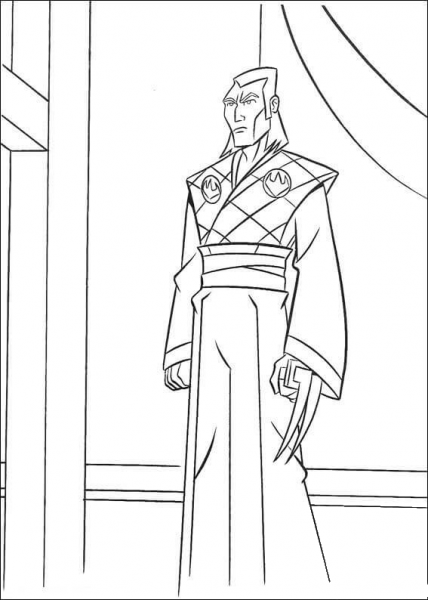 The Shredder, Oroku Saki coloring page image