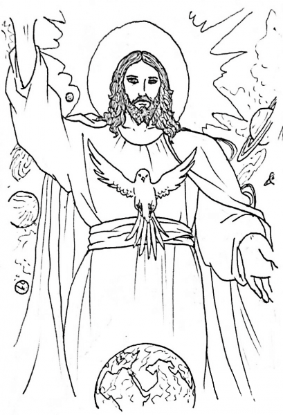 The Son of God – John 1 coloring page image