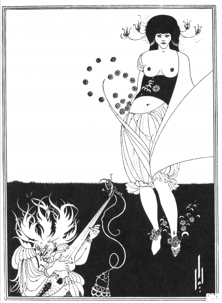 the Stomach Dance from Salome coloring page image
