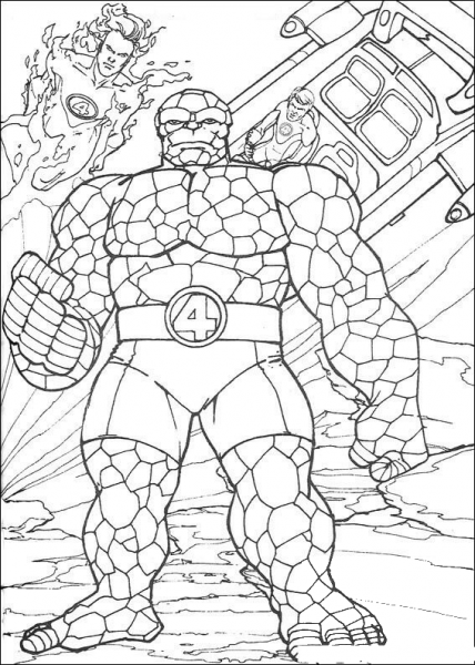 The Thing  coloring page image