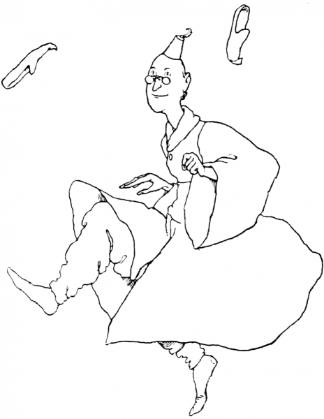 The Turks Jumped So High That Their Slippers Flopped over Their Ears coloring page image