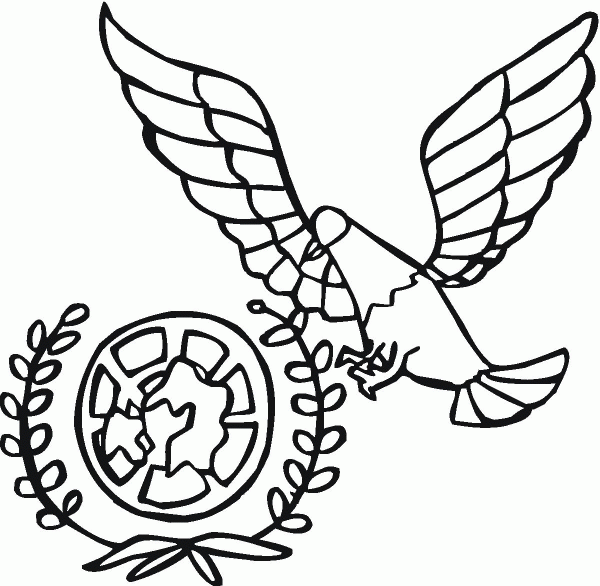 The United Nations Peace Dove coloring page image