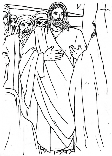 The Water of Life – John 7 coloring page image