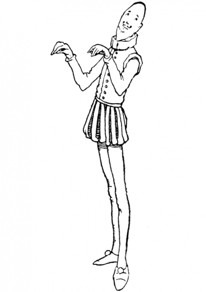 The Weaver from The Emperor’s New Clothes coloring page image