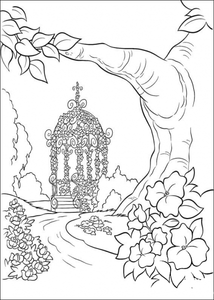 The Wedding Capel  coloring page image