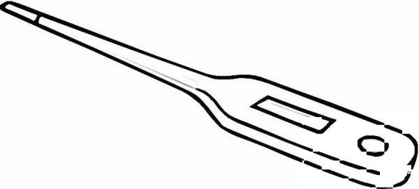 Thermometer  coloring page image