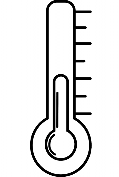 Thermometer coloring page image