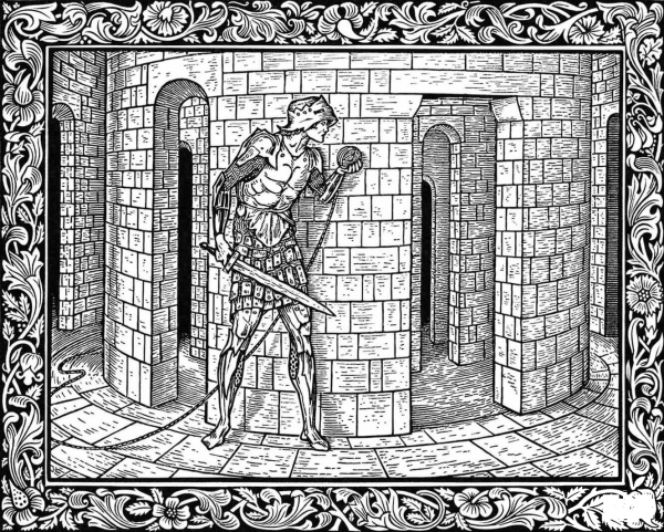 Theseus is Inside the Labyrinth coloring page image