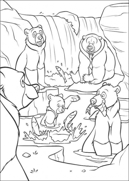 They Try To Catch Fish  coloring page image