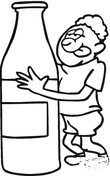 Thirsty After a Long Run  coloring page image