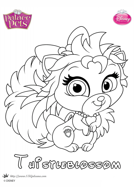Thistleblossom Princess coloring page image