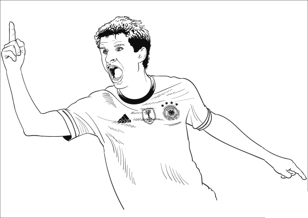 Thomas MuÌller coloring page image