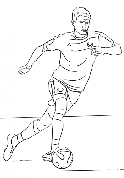 Thomas Muller coloring page image