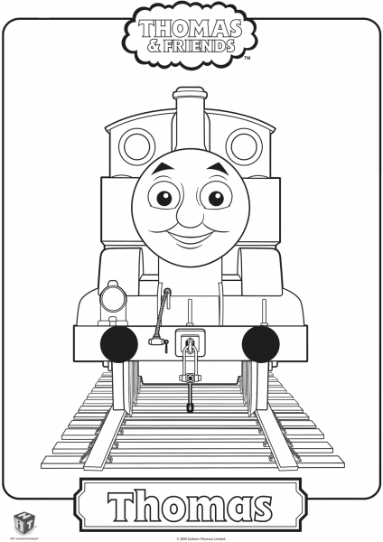 Thomas the Train coloring page image
