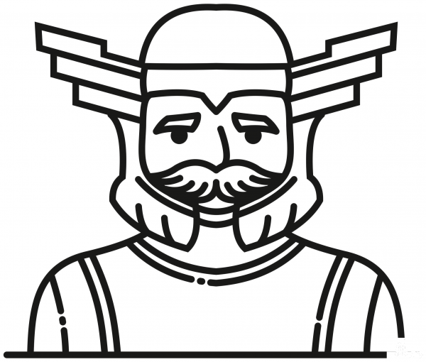 Thor coloring page image