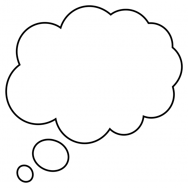Thought Balloon coloring page image