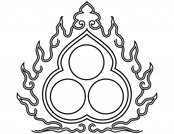 Three Jewels coloring page image